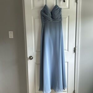Blue bridesmaids dress by Christina Wu Celebration Collection.